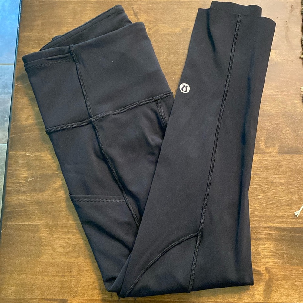 Lululemon cropped leggings size 2 black